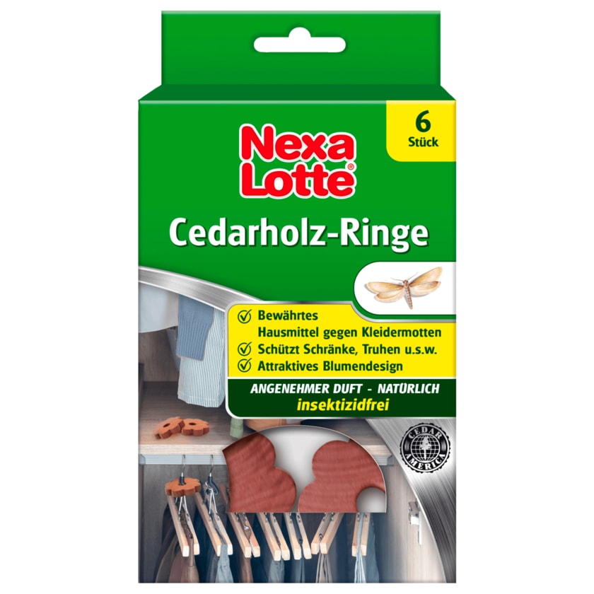 Nexa Lotte Cedarholz-Ringe 6 Stück